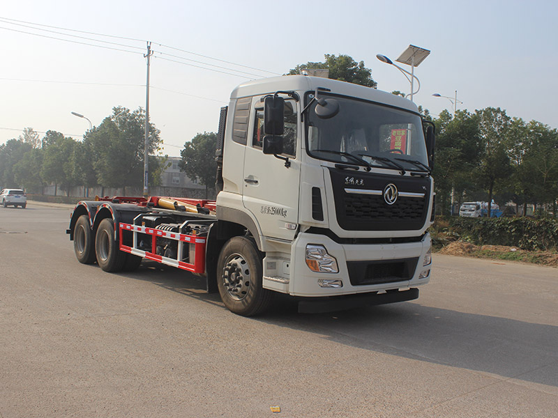 東風(fēng)天龍后八輪鉤臂車SCS5251ZXXDFH6車廂可卸式垃圾車