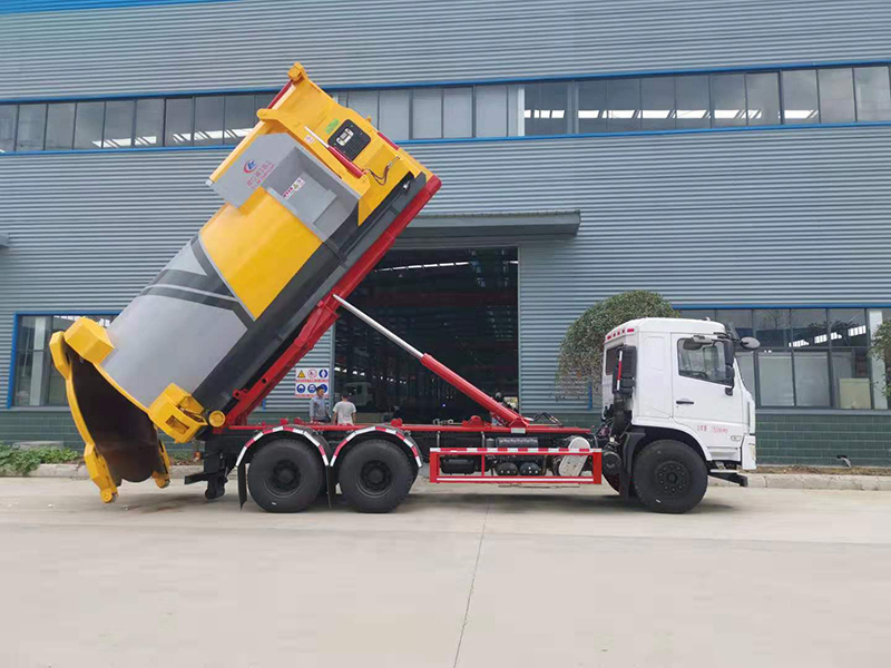 東風(fēng)專底后八輪SCS5250ZXXDFV車廂可卸式垃圾車