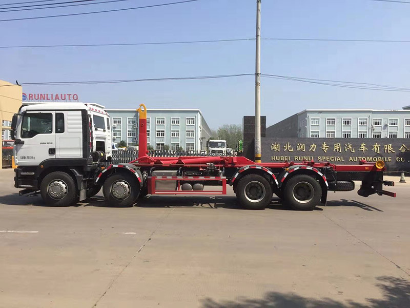 汕德卡前四后八SCS5310ZXXZZ6車廂可卸式垃圾車